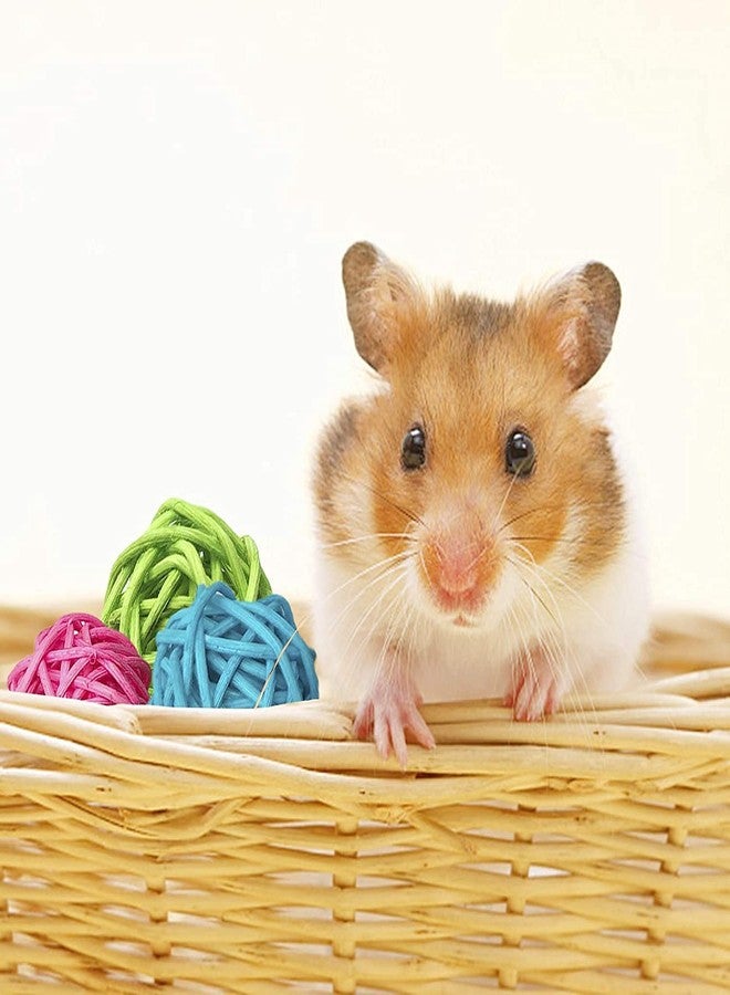 Firstly 5 Pcs Natural Willow Branch Ball for Small Animals, Rabbit Chew Toys, Guinea Pig and Bird Chewing Toys for Rabbits, Chinchilla, Hamsters, Guinea Pigs, Gerbils, Parrot (3 Inch, Multi) - Image 5